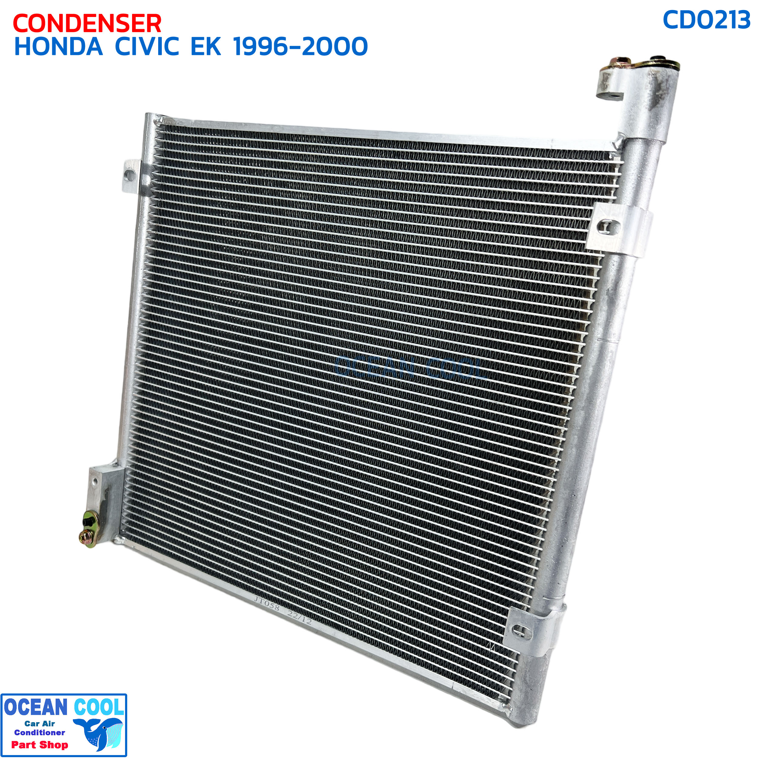 แผงแอร์ ซีวิค ตาโต ซีวิค อีเค ปี 1996 -2000 CD0213 CONDENSER HONDA CIVIC EK '96-'20 แผงรังผึ้งแอร์ แผงคอยล์ร้อน คอยล์ร้อน คอนเดนเซอร์ น้ำยาแอร์ R-134a