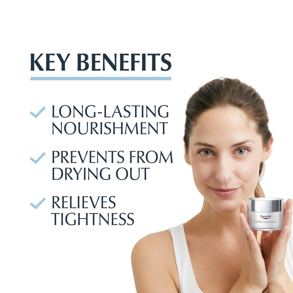 Eucerin Ultrasensitive Lipo Balance cream Moisture 50ml. ครีมบำรุงผิวหน้า