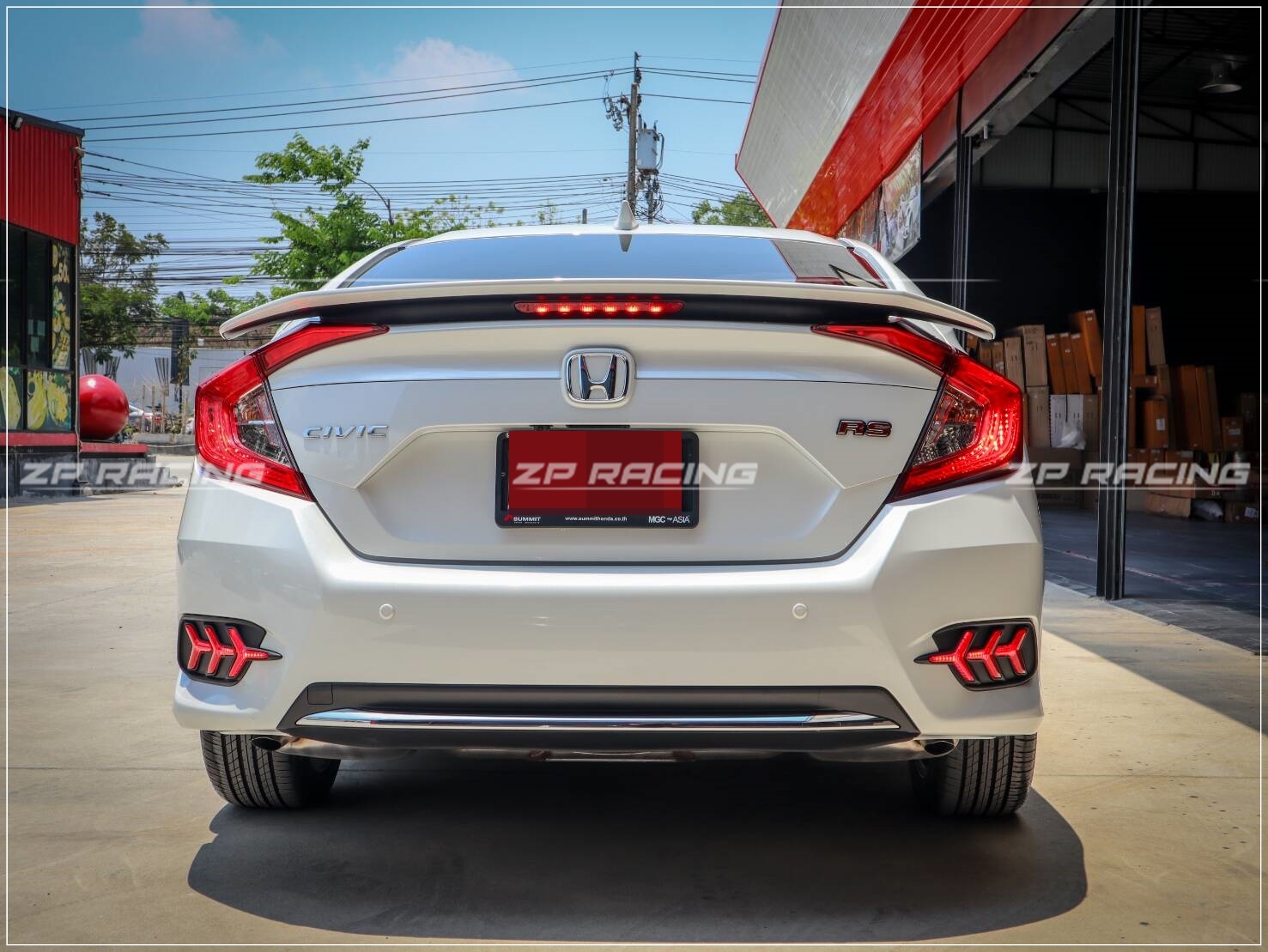 ไฟทับทิมท้าย CIVIC FC แบบ LED ทรงก้างปลา รับประกัน 1 ปี
