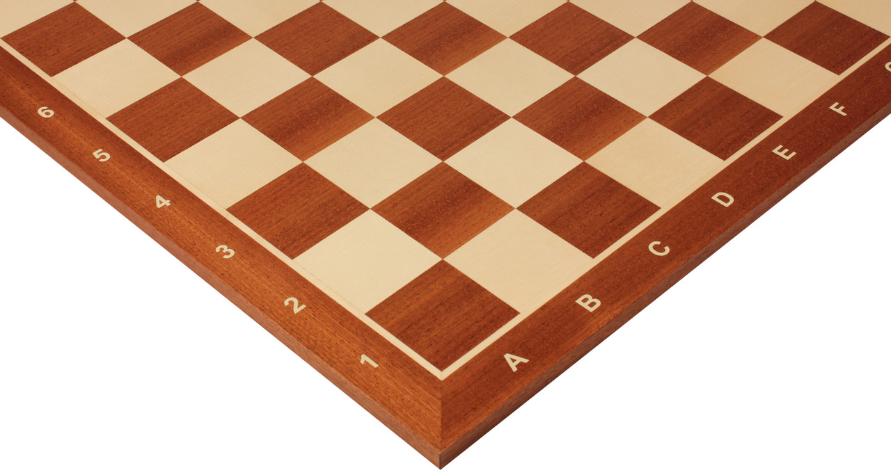 20" Mahogany & Maple Wooden Chess Board กระดานหมากรุกสากลไม้Mahogany