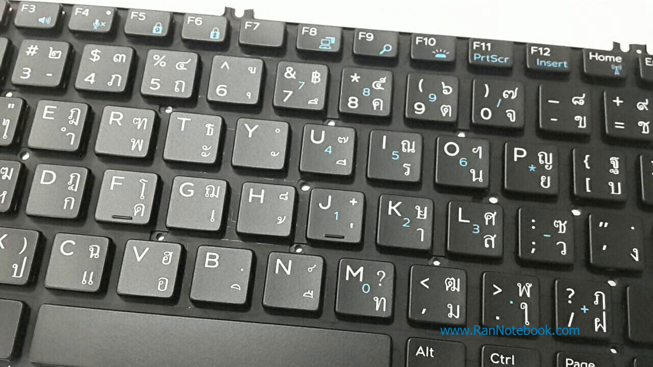 Keyboard Dell Latitude 7390, คีย์บอร์ด มีไฟ Backlit แป้นพิมพ์ Thai/Eng Dell Latitude JTPG2 ของแท้รับประกันศูนย์ Dell Thailand On-site Service