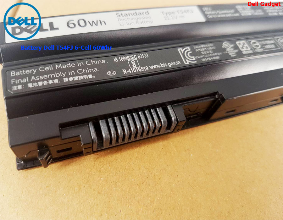 Battery Dell Latitude E6430 ATG, 6-Cell, 60Wh, แบตเตอรี่ Dell T54FJ ของแท้รับประกันศูนย์ Dell Thailand On-site Service