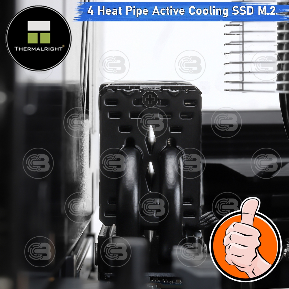[CoolBlasterThai] Thermalright HR-10 2280 PRO BLACK SSD M.2 COOLING KIT With Heatpipe