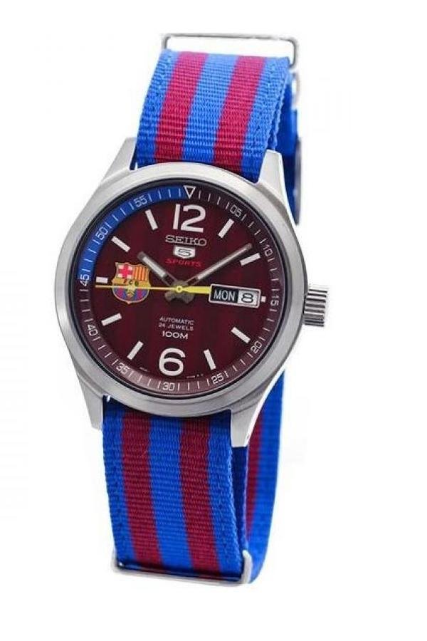 SEIKO Barcelona Automatic Men's Watch Fabric Strap รุ่น SRP305K1