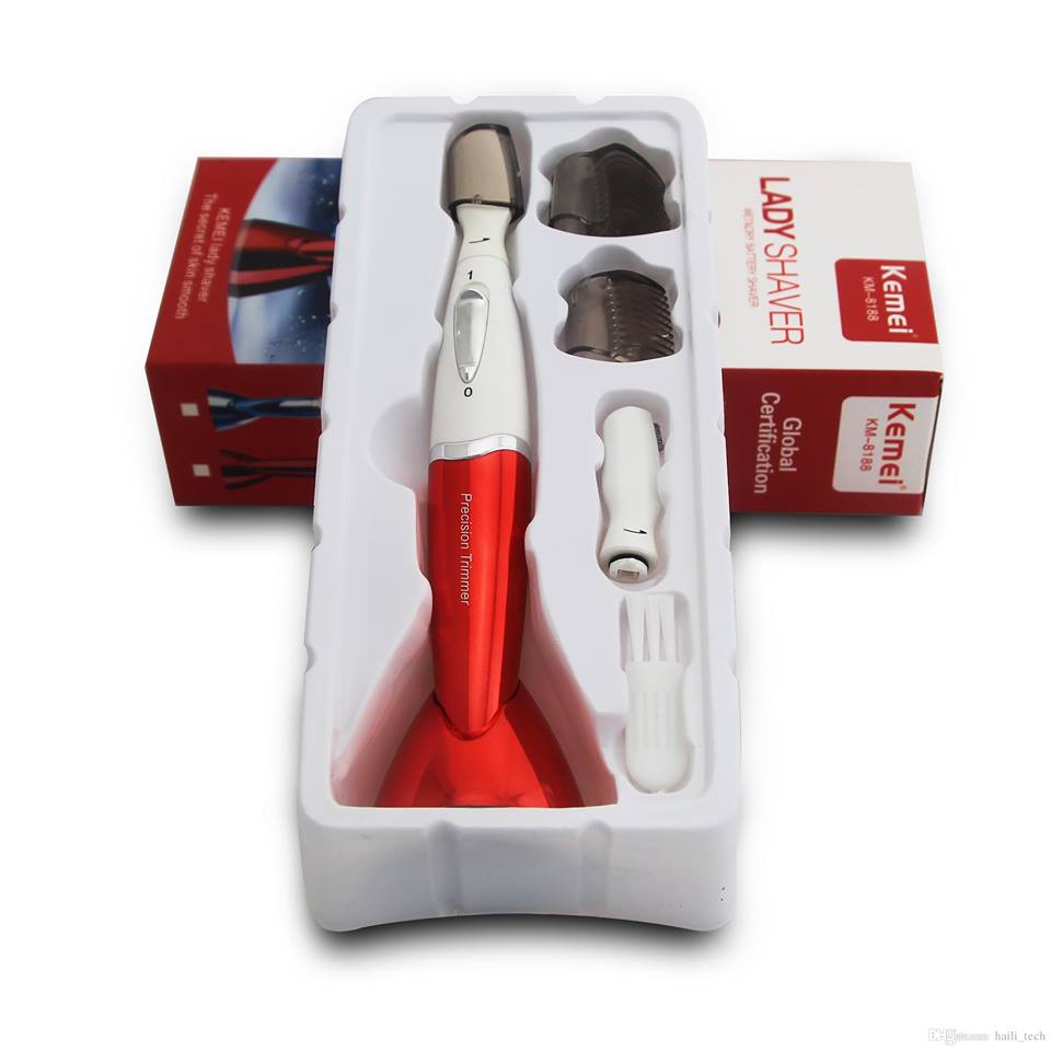 แท้พร้อมส่ง‣ Kemei Lady Shaver KM-8188 เครื่องกันคิ้วไฟฟ้า