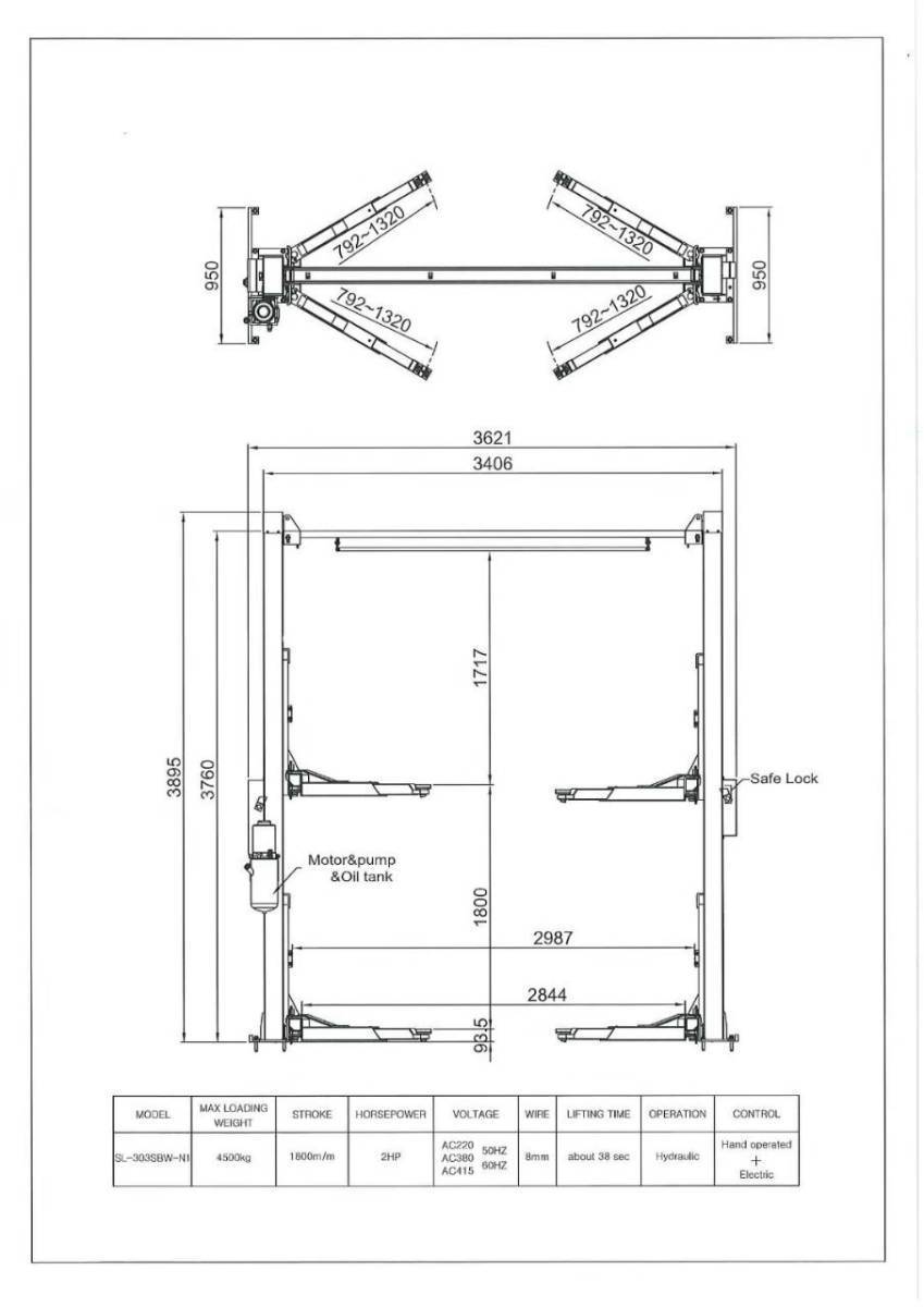 ลิฟท์ยกรถสองเสาBanzai (Japan)