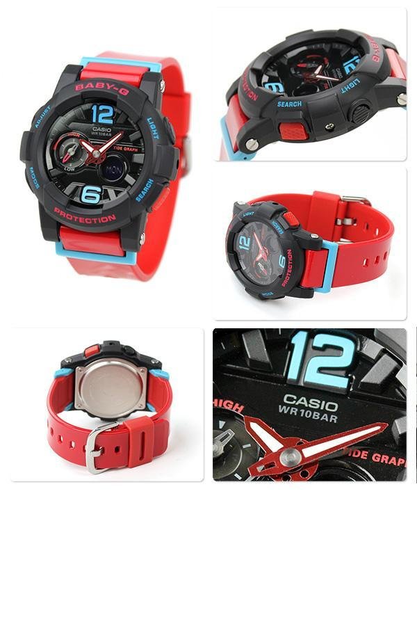Casio Baby-G standard นาฬิกาข้อมือ สายเรซิิ่น รุ่น BGA-180-4BDR