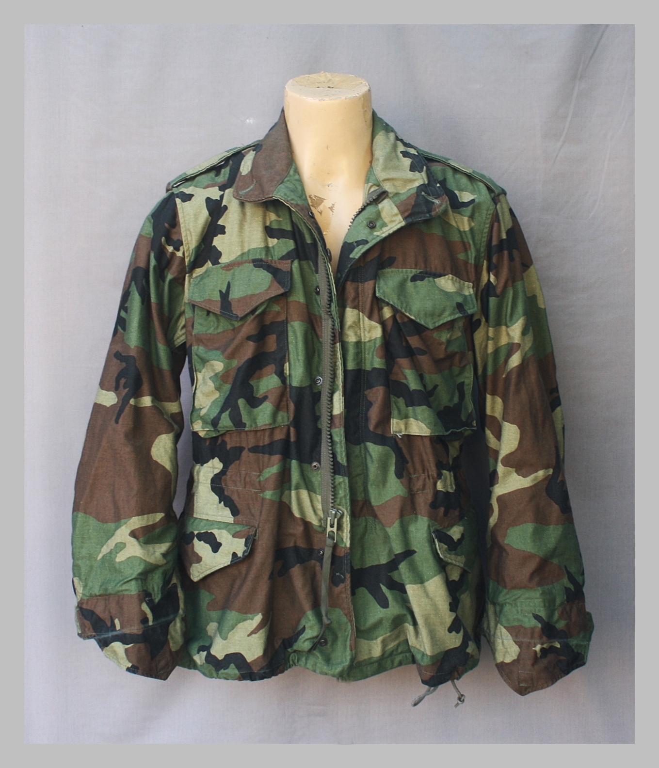 เสื้อทหารสหรัฐ M65 ลายพราง woodland MS