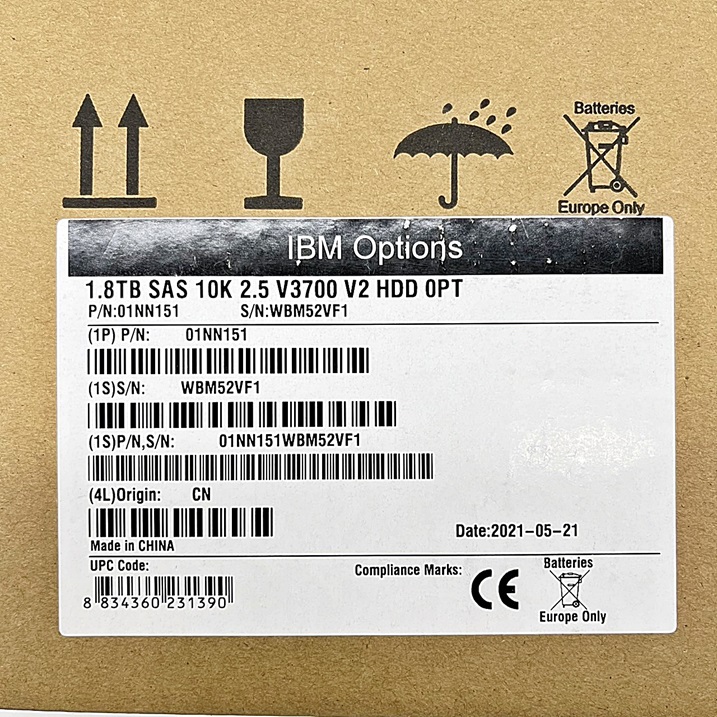 NEW IBM 01NN151 01NN120 [TorCompTH Thailand ขายจำหน่าย ราคา] IBM 1.8TB 10K 12G SAS 2.5in HDD for Lenovo V3700 V2