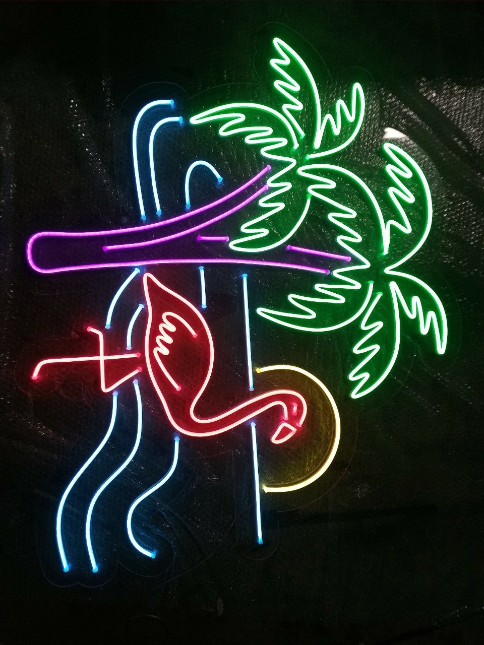 งานป้ายไฟนีออนดัดLED อะคริลิคใสรองหลัง