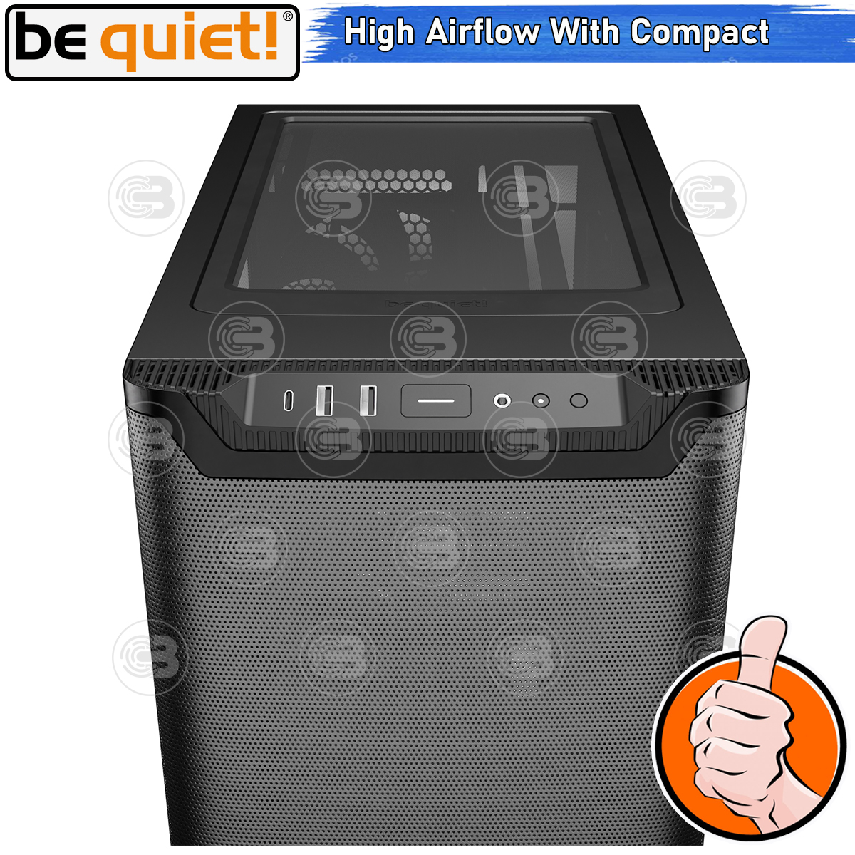 [CoolBlasterThai] Be Quiet PURE BASE 501 Airflow Window Black PC Case (BGW74) ประกัน 3 ปี