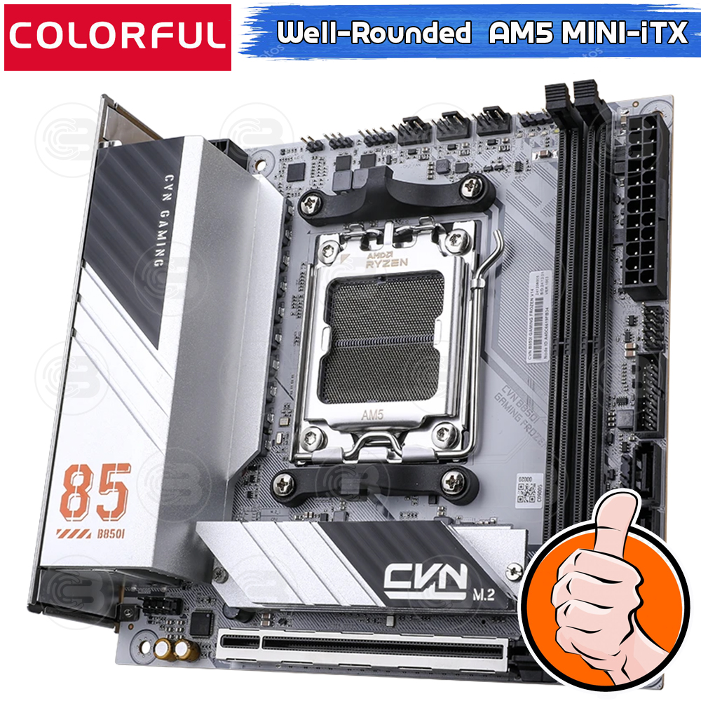 [CoolBlasterThai] COLORFUL MAINBOARD CVN B850I GAMING FROZEN V14 AMD AM5 DDR5 Mini-iTX ประกัน 3 ปี