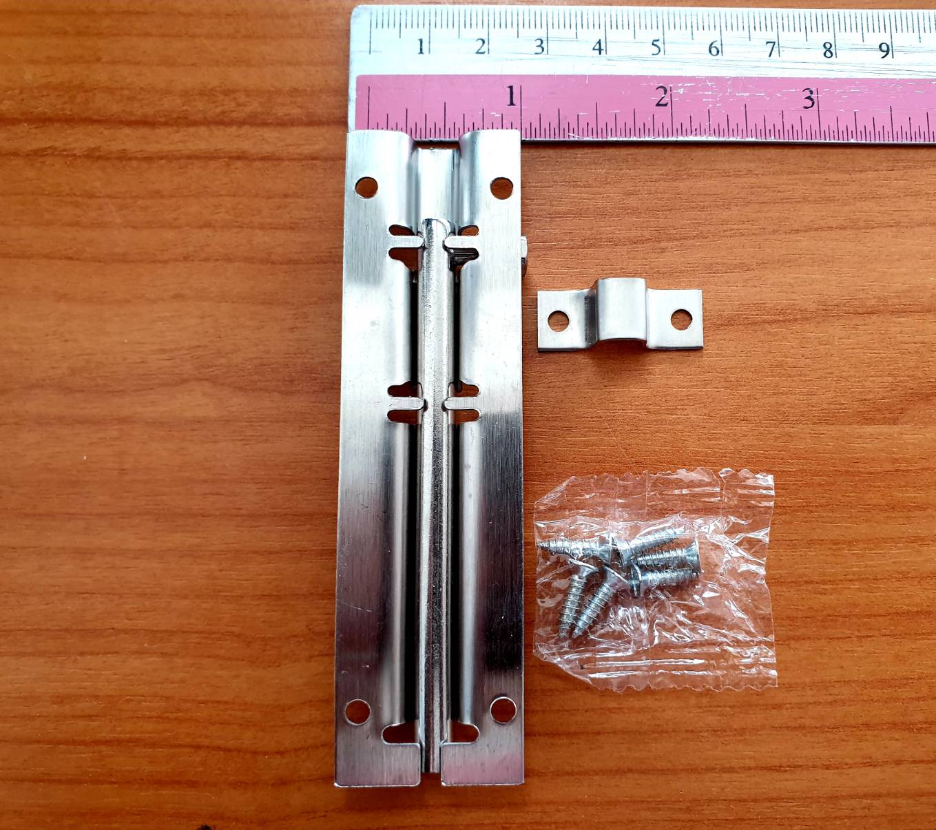 กลอนประตู กลอนสแตนเลส กลอนหน้าต่าง ขนาด4นิ้ว สแตนเลสอย่างดี ไม่เป็นสนิม #89124