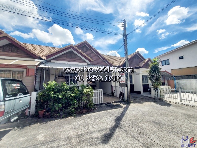 ขายถูกทาวน์โฮมต้นโครงการ ย่าน ซอยวัดท่าเกวียน เลียบคลองพระอุดม คลองบางไผ่ วัดทองสะอาด ลาดหลุมแก้ว : ม.บ้านสวนธนาการ์เด้น : 1 ชั้น 19.5 ตร.วา