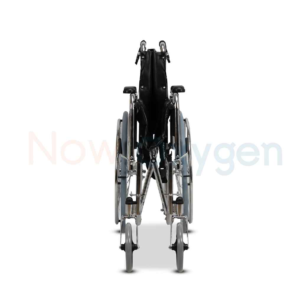 รถเข็นแมนนวล รุ่นพนักพิงสูง ปรับเอนนอน ปรับเหยียดขา ( Strong Manual High Back ) รับประกัน 1 ปี