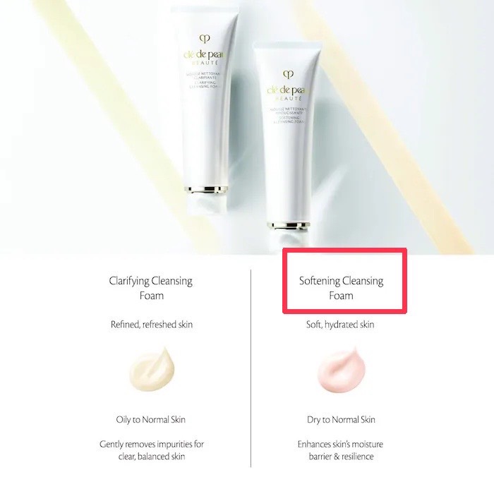 โฟมล้างหน้า Cle De Peau Beaute Mousse Nettoyante softening Cleansing Foam 20ml. ขนาดทดลอง ของแท้