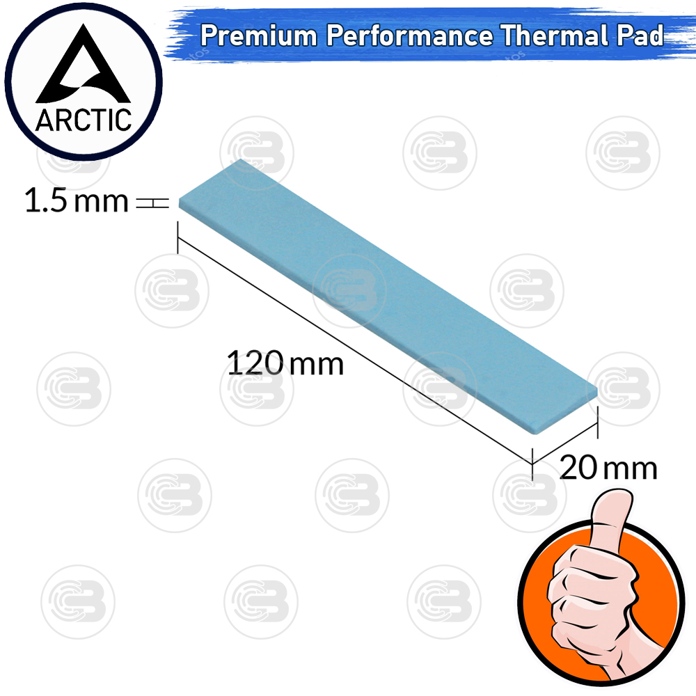 [CoolBlasterThai] Arctic Premium Performance Thermal Pad (TP-3) 120x20x1.5 mm.(4 PCS)