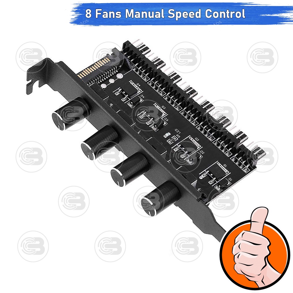 [CoolBlasterThai] PC Fan Manual Speed Control 8 Sockets