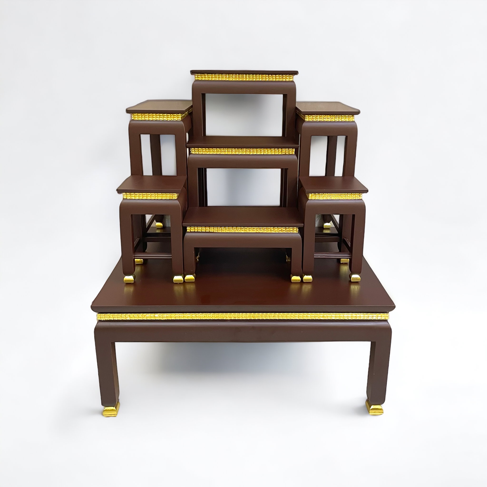 โต๊ะหมู่ 7 หน้า 6 พิกุลน้ำตาล ขาตุ่ม