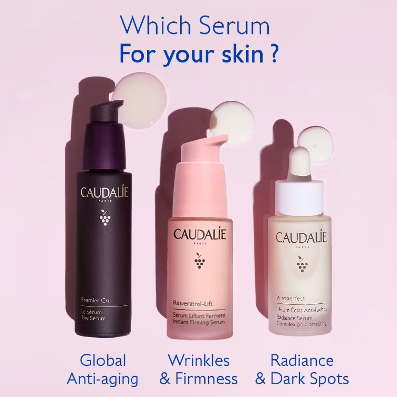 ขนาดทดลอง Caudalie Resveratrol-Lift Instant Firming Serum 10ml. (1ขวด)