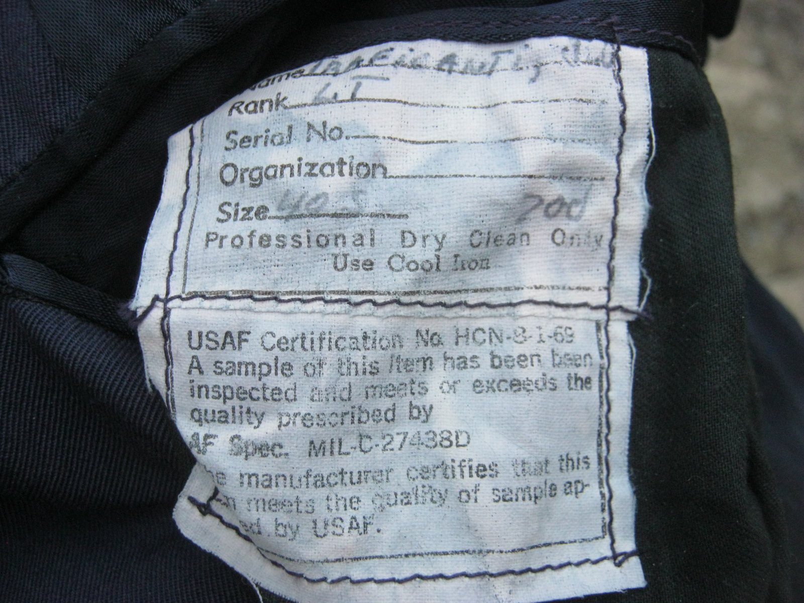 เสื้อสูท ทหารอากาศสหรัฐ