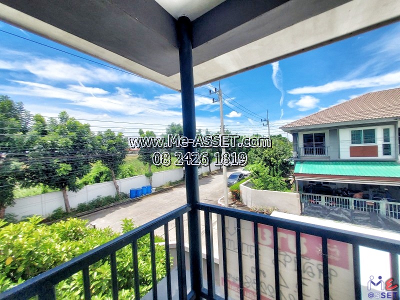 ขายถูกทาวน์โฮม หลังมุมต้นโครงการ ย่าน ซอยวัดท่าเกวียน เลียบคลองพระอุดม คลองบางไผ่ วัดทองสะอาด ลาดหลุมแก้ว : ม.บ้านสวนธนาการ์เด้น : 2 ชั้น 43.4 ตร.วา