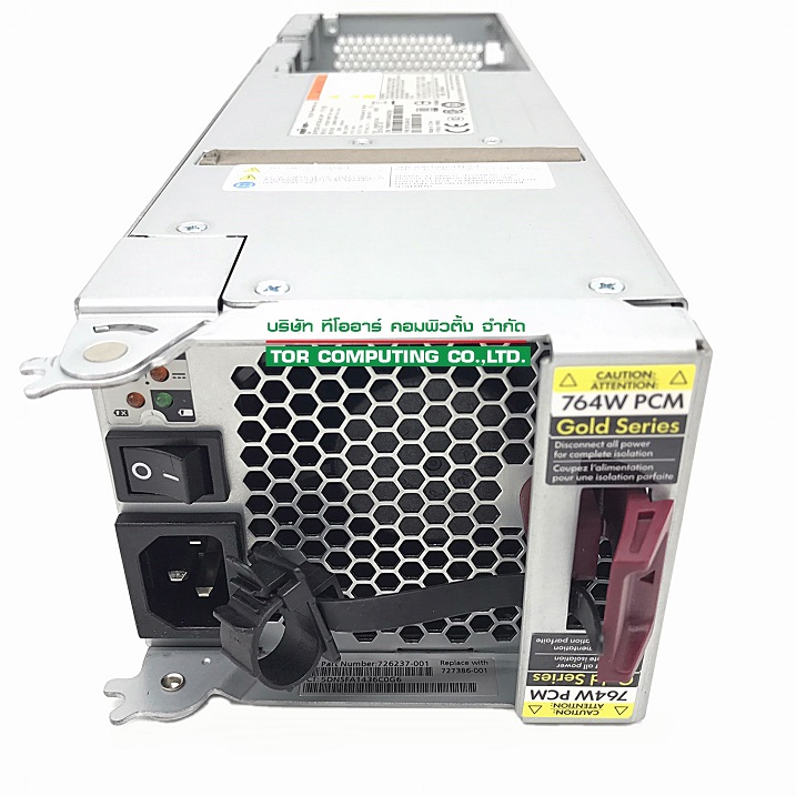 REF, HP 726237-001 / 727386-001 [TorCompTH Thailand - ขาย จำหน่าย ราคา] HP 764W 80 Plus Power Supply for HP 3PAR 8200