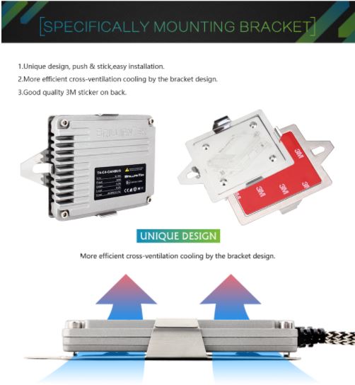 ชุดไฟหน้า HID รุ่น T4 5500K CX-3