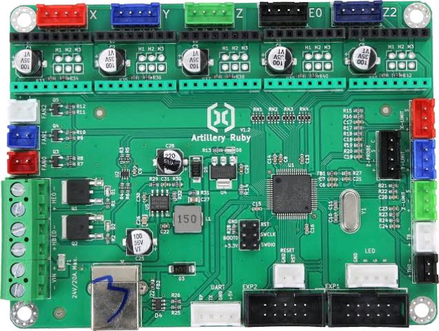 Artillery Ruby motherboard. X2, GPro, Hornet