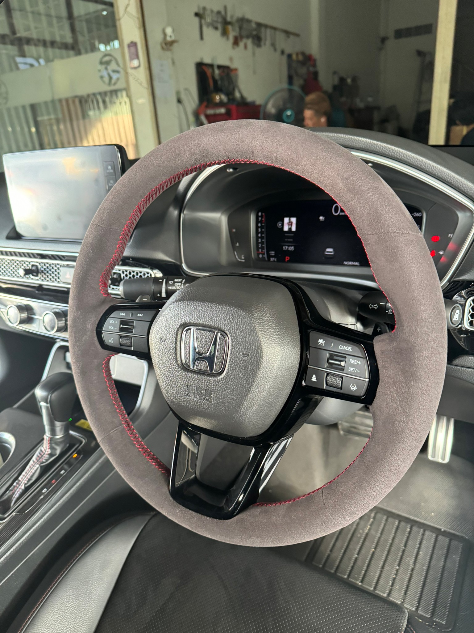 หนังหุ้มพวงมาลัย Honda Civic FE หนังกลับแท้