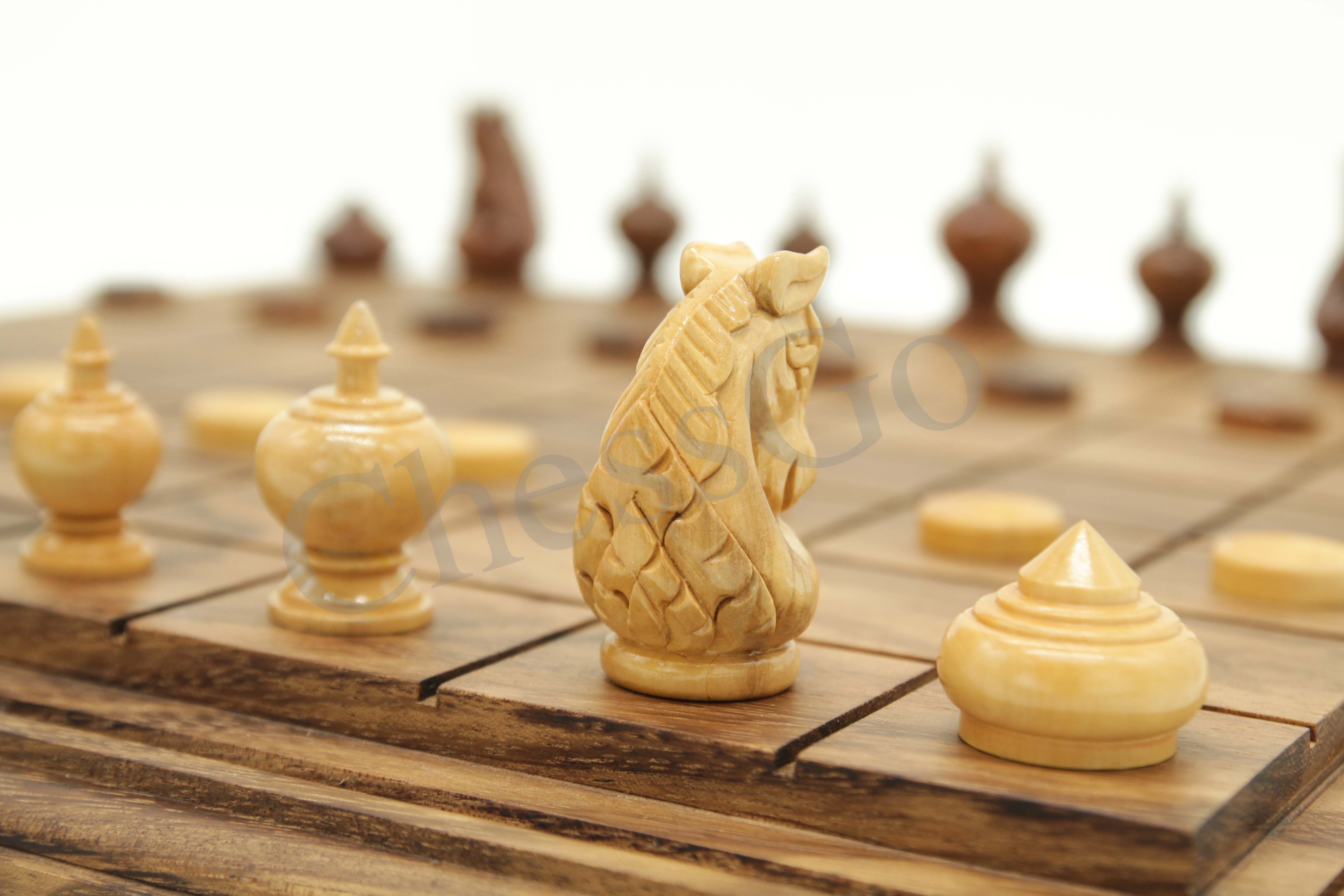 ชุดหมากรุกไทยไม้พฤกษ์(ตัวไม้รุ่นหงส์มังกร)