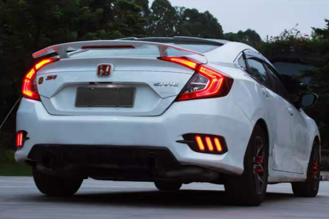 ไฟทับทิมท้าย ไฟกันชนท้าย CIVIC FC ทรง MUSTANG รับประกัน 1 ปี