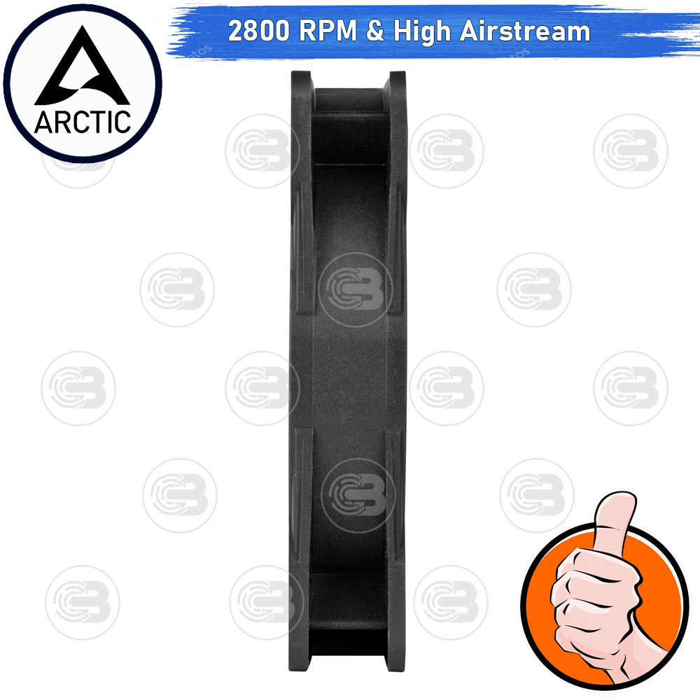 [CoolBlasterThai] ARCTIC P14 Max Black 2800 RPM (size 140 mm.) X5 Value Pack PC Fan Case ประกัน 6 ปี
