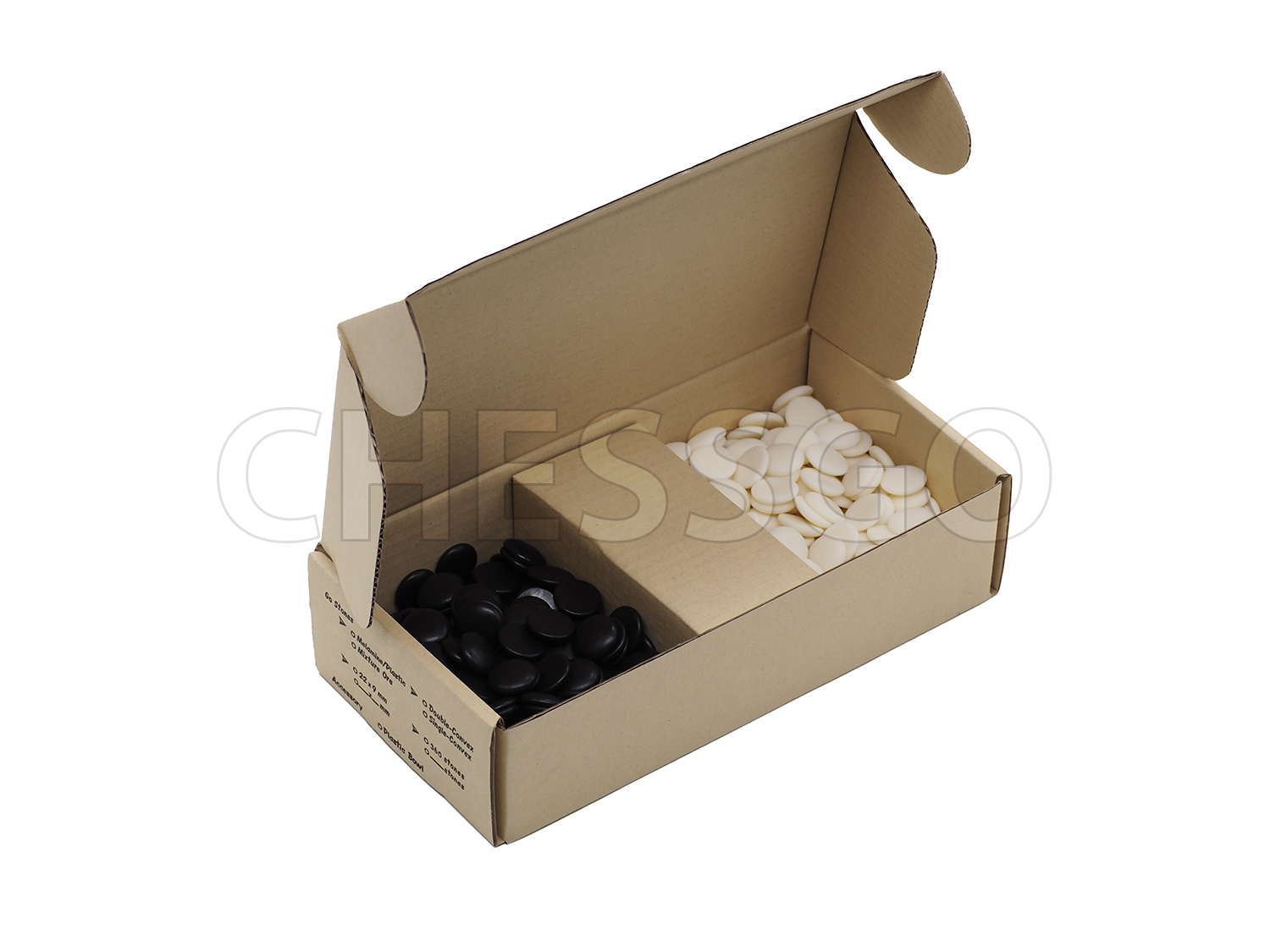 เม็ดหมากล้อมเมลามีน (นูน1ด้าน)