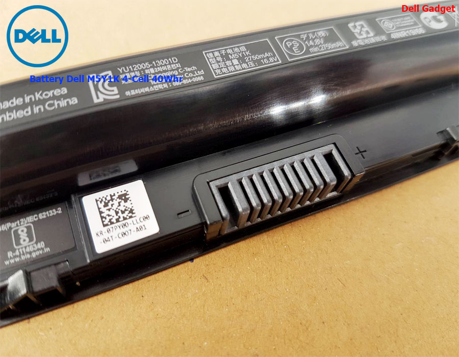 Battery Dell Inspiron 15 รุ่น 5558, 5559, 4-Cell, 40Wh แบตเตอรี่ Dell M5Y1K ของแท้รับประกันศูนย์ Dell Thailand On-site Service