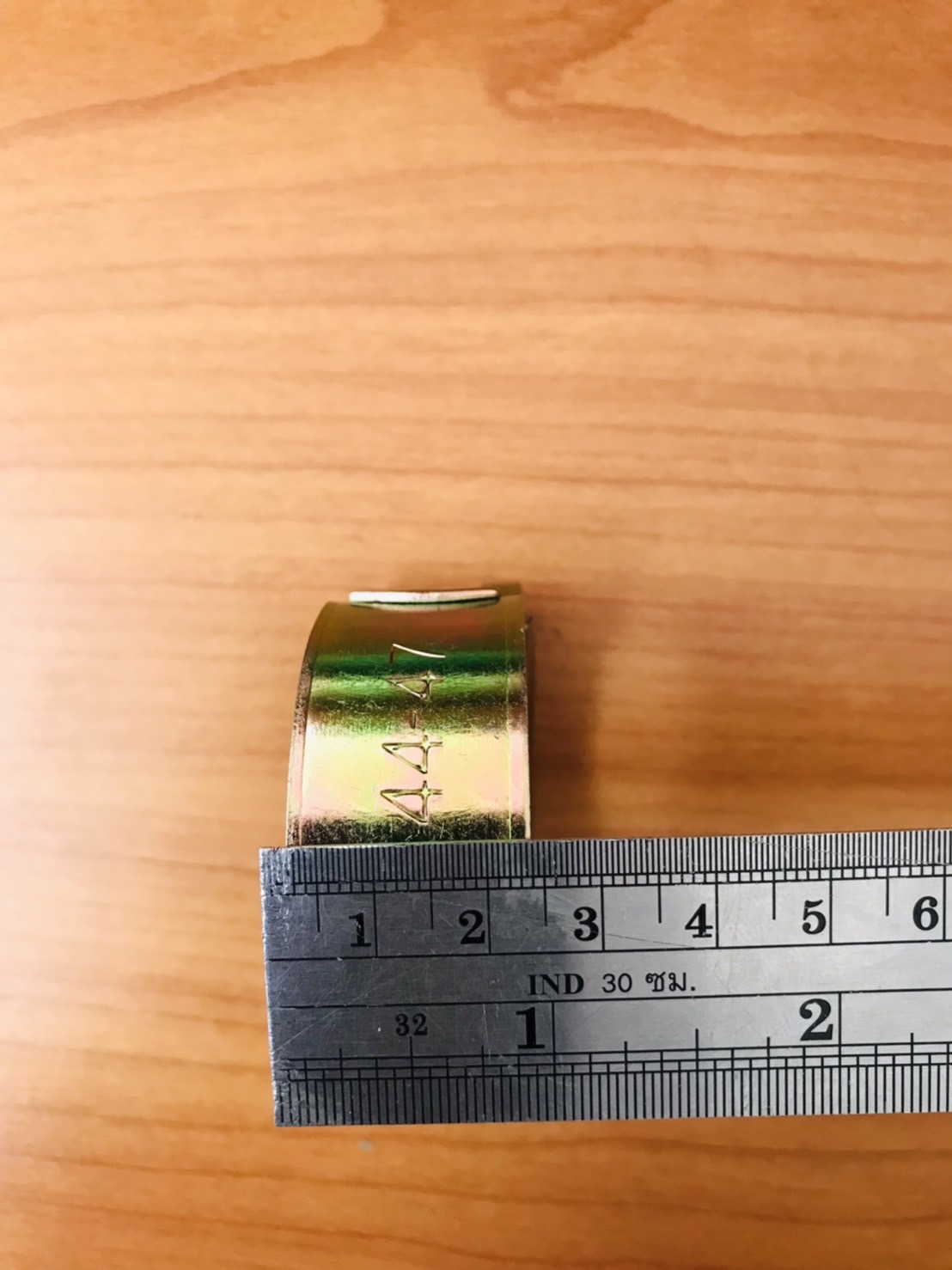 เข็มขัดรัดท่อชุบซิงค์ ปลอกรัดชุบซิงค์ 44-47 มม.#4447