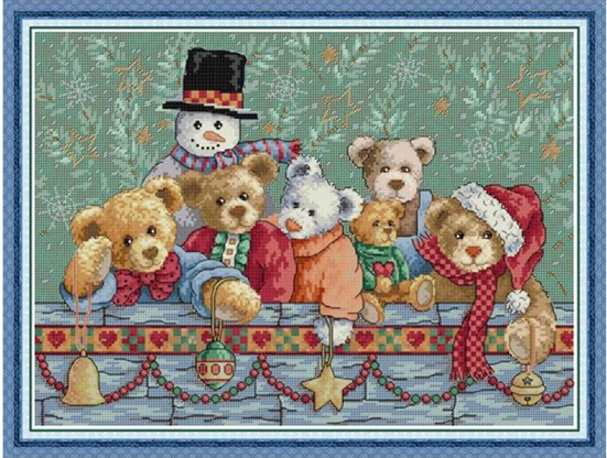 Christmas Brown Bear (ไม่พิมพ์/พิมพ์ลาย)