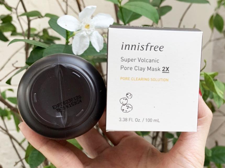 Innisfree Super volcanic pore clay mask 2X ขนาด 100g. มาสก์โคลน