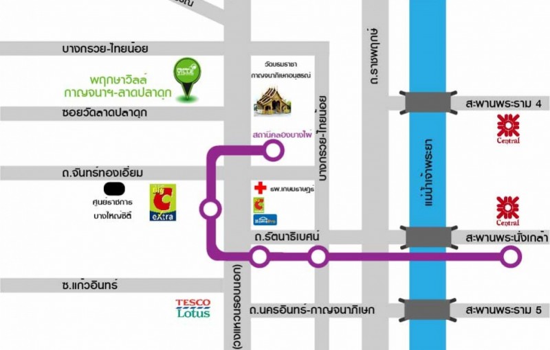 ขายทาวน์เฮ้าส์ ย่าน วัดลาดปลาดุก คลองบางไผ่ บางใหญ่ บางรักพัฒนา : ม.พฤกษาวิลล์69 กาญจนาฯ-ลาดปลาดุก : 2 ชั้น 18.7 ตร.วา