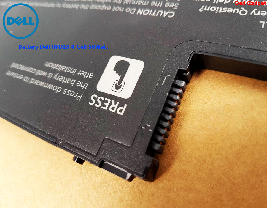 Battery Dell Latitude 3450, 3550, 4-Cell, 58Wh, แบตเตอรี่ Dell 0PD19 ของแท้รับประกันศูนย์ Dell Thailand On-site Service