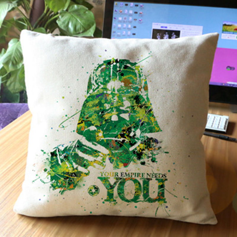 หมอน 18 นิ้ว Darth Vader สีเขียว - Star Wars Pillow