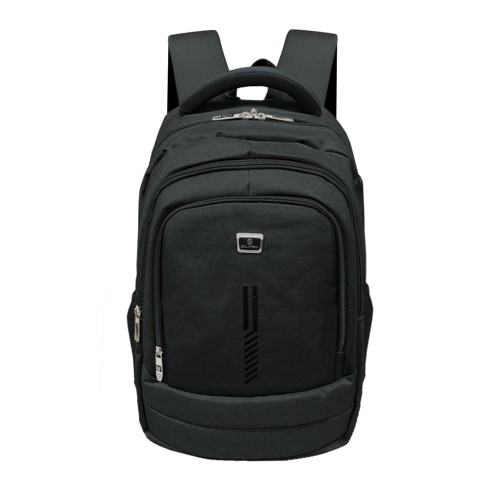 กระเป๋า เป้ สะพายหลัง USB ใส่โน้ตบุ๊ค Laptop Backpack บุกันกระแทกหนา ผ้าลายสวย กันน้ำ 18 นิ้ว