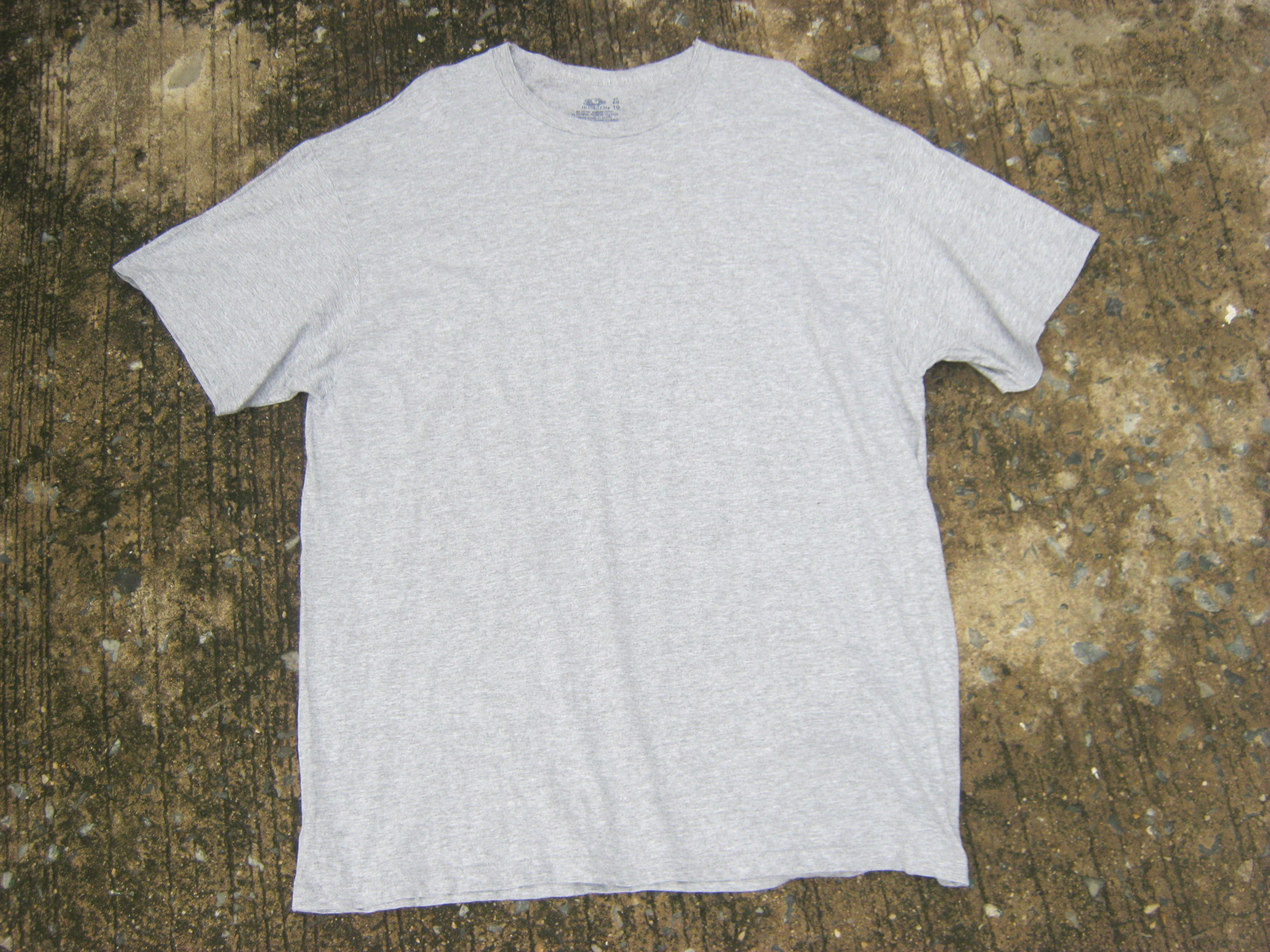 เสื้อยืดสีเทา fruitoftheloom