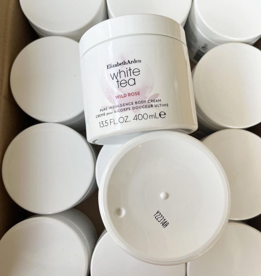 Elizabeth Arden White Tea Wild Rose Pure Indulgence Body Cream 400ml. ครีมทาผิวกาย