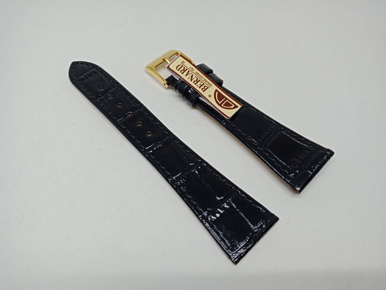 BERNARD สายนาฬิกาหนังวัวแท้ ขนาด 20,22 มม. สำหรับผู้หญิง-ผู้ชาย