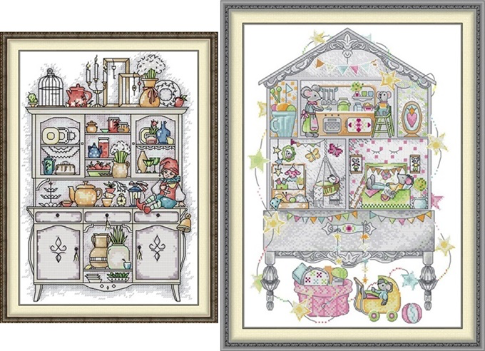 Cabinet and mouse family (ไม่พิมพ์/พิมพ์ลาย)