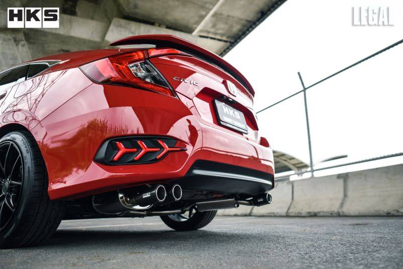 ชุดท่อ HKS รุ่น LEGAL ปลายคาร์บอน 1.5 Turbo