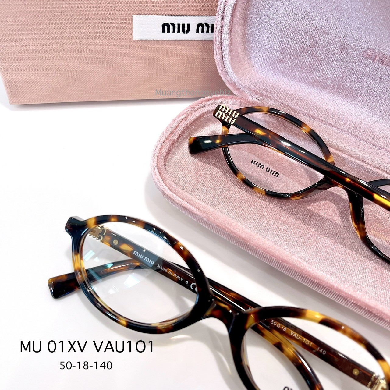 แว่นสายตา MIUMIU Regard MU 01XV VAU1O1 Honey havana