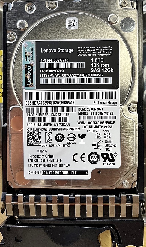 Lenovo 00YG718 00YG720 [TorCompTH Thailand ขาย จำหน่าย ราคา] Lenovo Storage 2.5" 1.8TB 10k SAS HDD for S2200/S3200