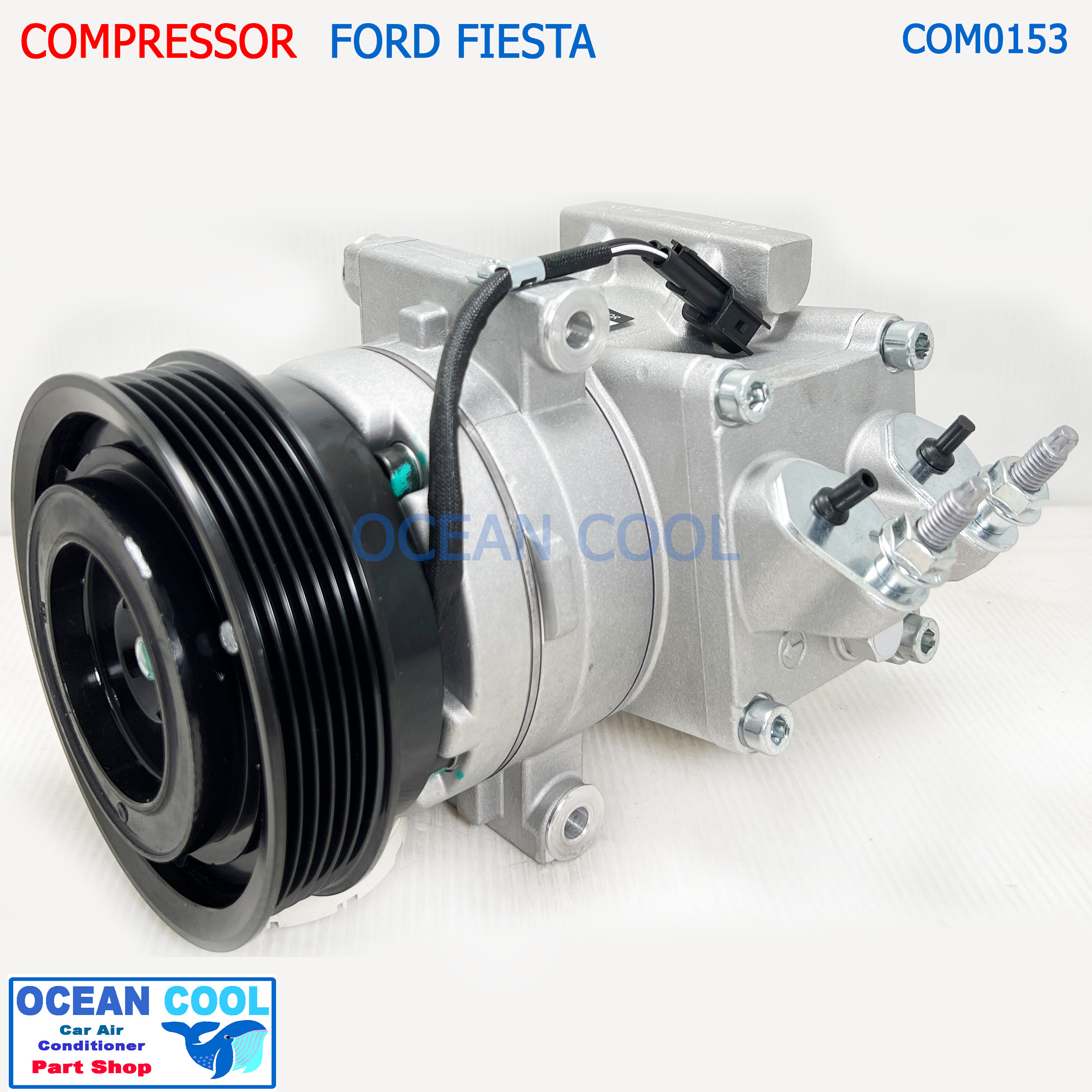 คอมแอร์ ฟอร์ด เฟียสต้า 2010 - 2013 COM0153 compressor Ford Fiesta 1.4ถึง1.6CC คอมแอร์รถยนต์ คอมเพลสเซอร์